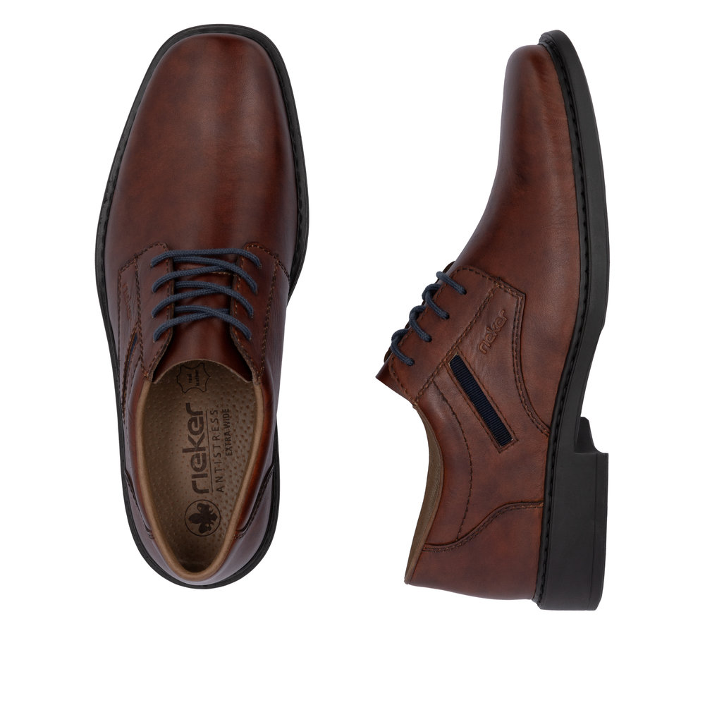 detail Pánské kožené polobotky Rieker B0803-24 hnědá