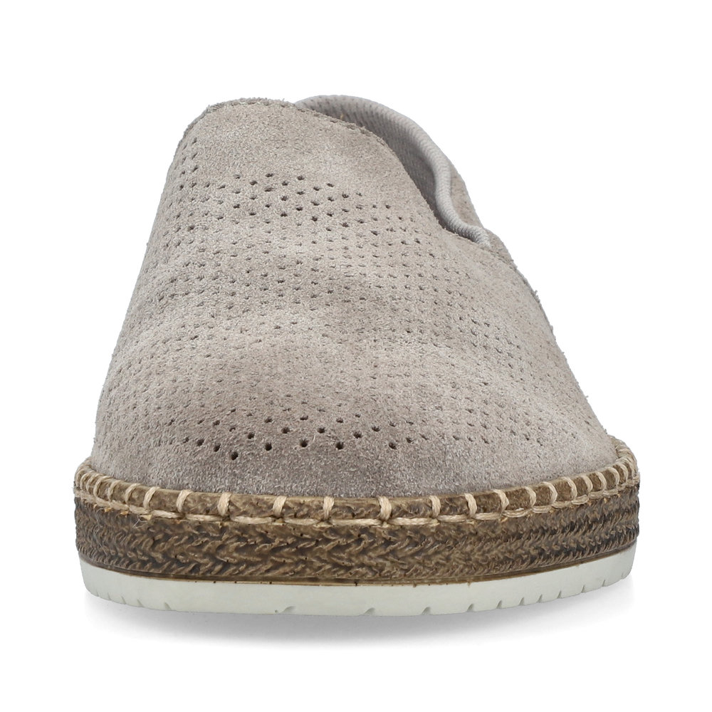 detail Pánské kožené mokasíny Rieker B5285-42 šedá