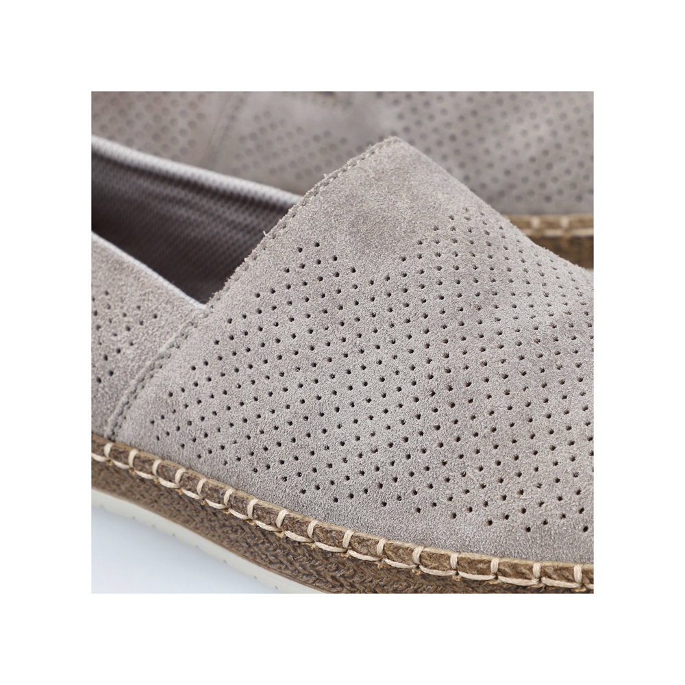 detail Pánské kožené mokasíny Rieker B5285-42 šedá