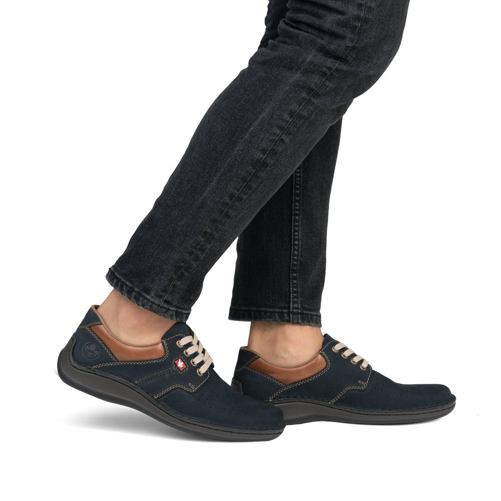 detail Pánské polobotky Rieker 05207-15 modrá