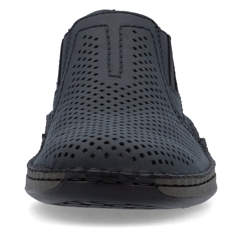 detail Pánské kožené mokasíny Rieker 05297-14 modrá