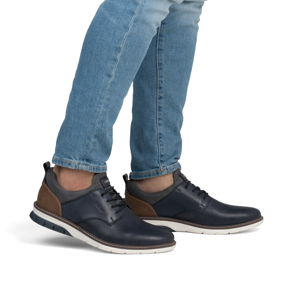 detail Pánské polobotky Rieker 14450-15 modrá