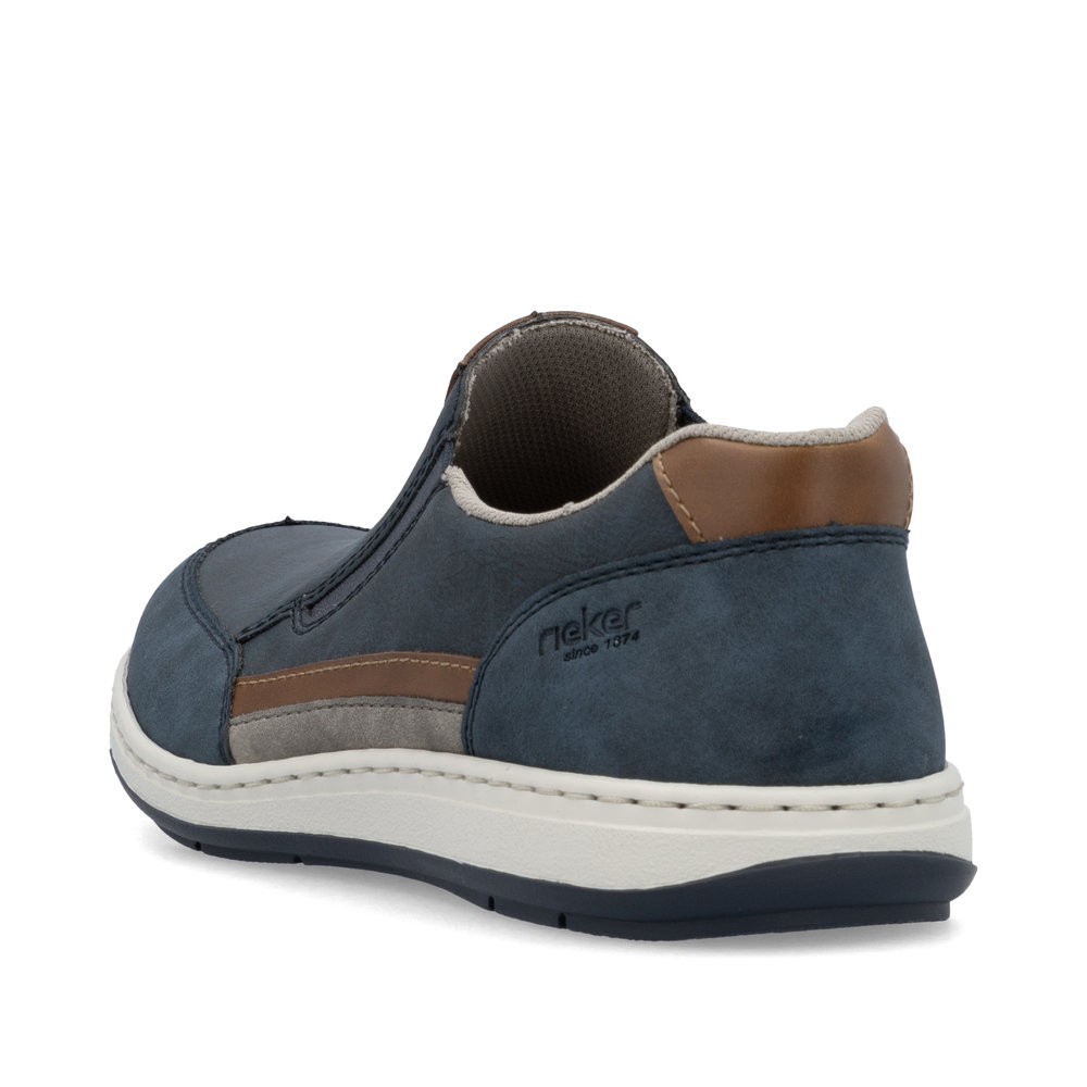 detail Pánské mokasíny Rieker 17381-14 modrá