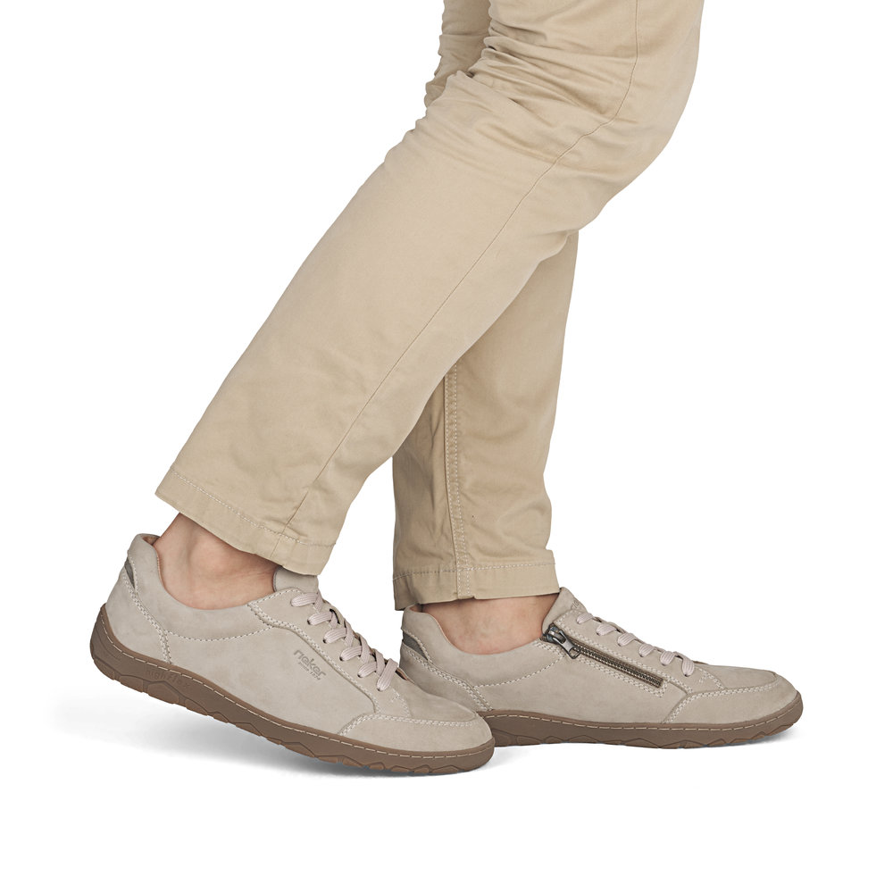 detail Pánské kožené tenisky Rieker 08300-62 béžová