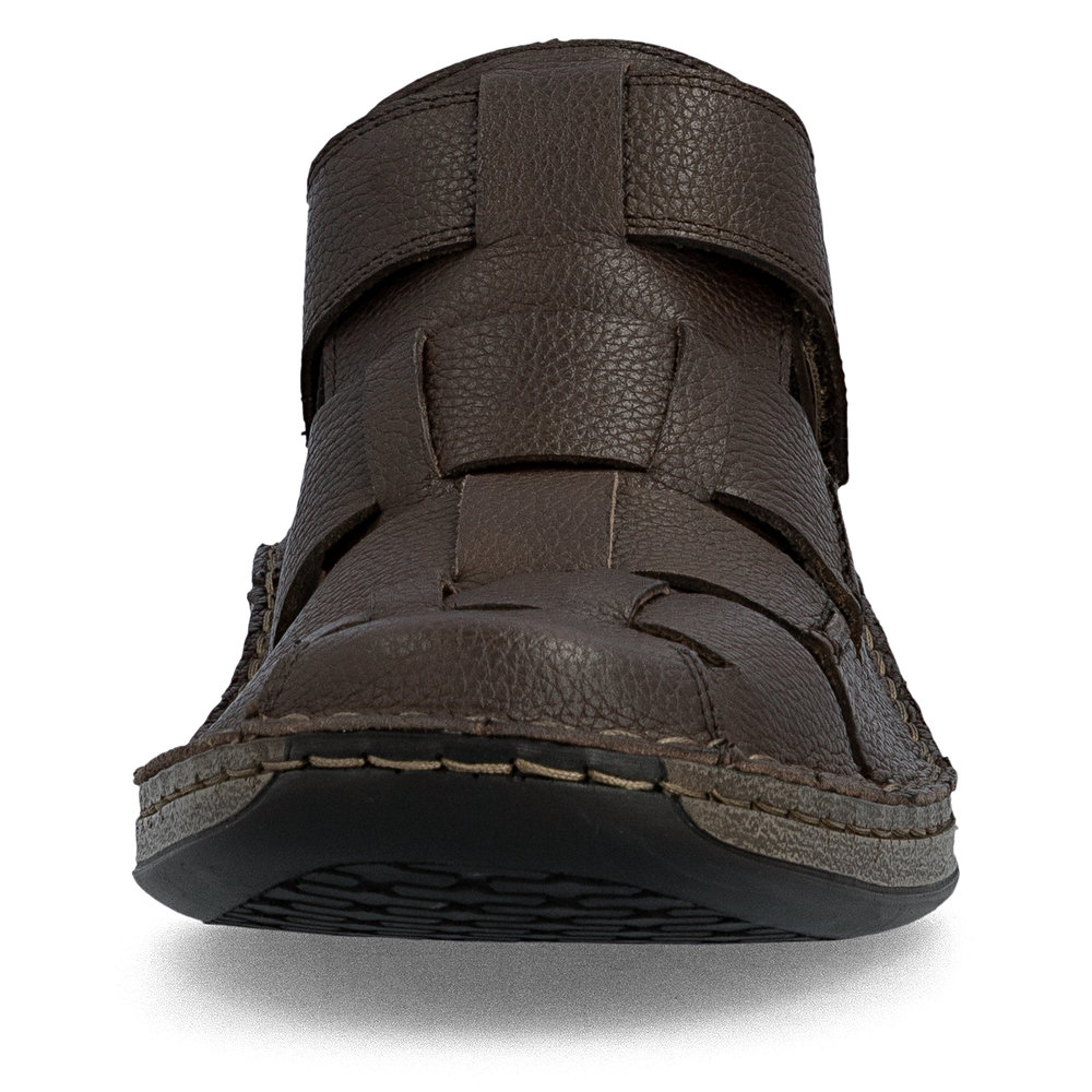 detail Pánské kožené sandály Rieker 05281-25 hnědá