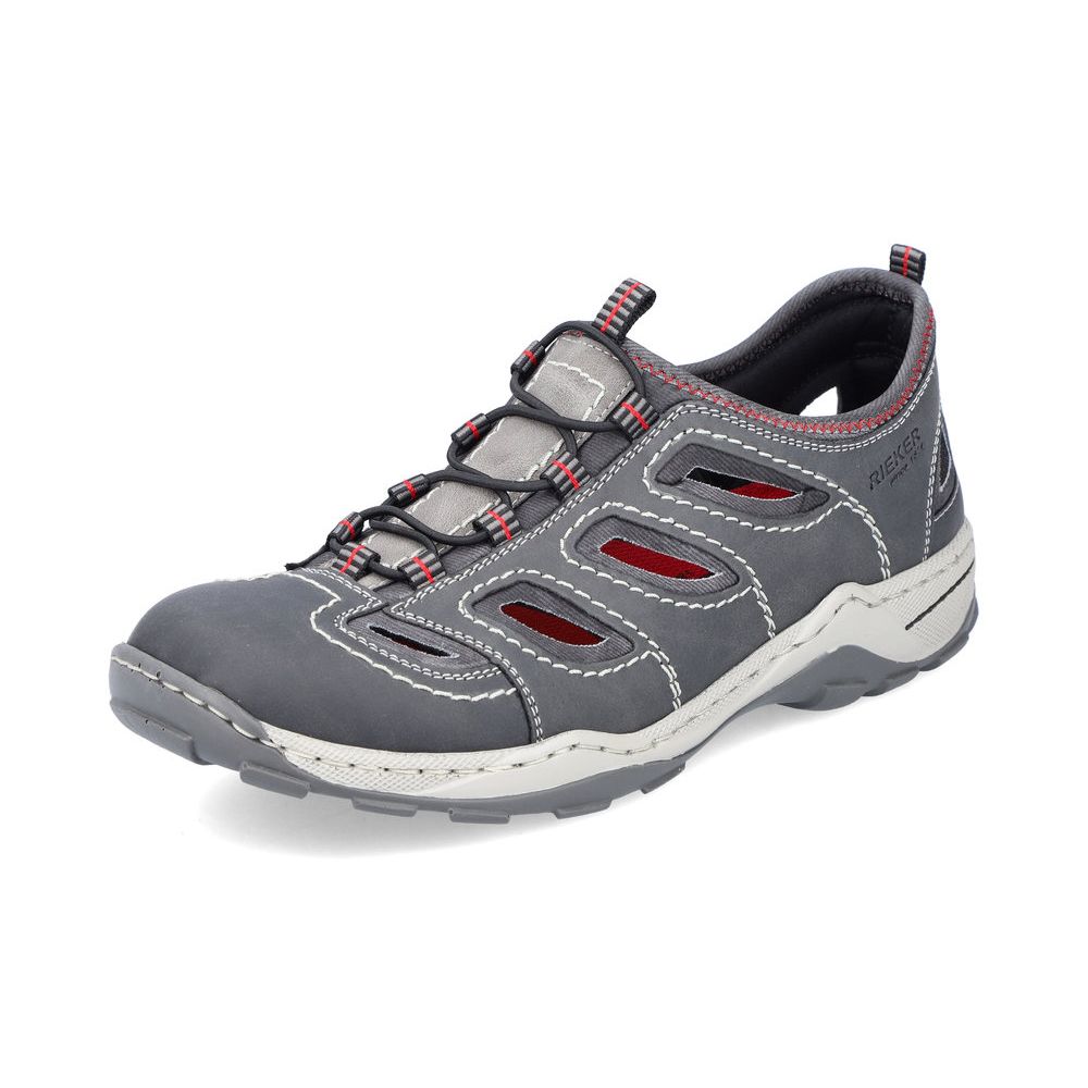 detail Pánské sandály Rieker 08065-46 šedá