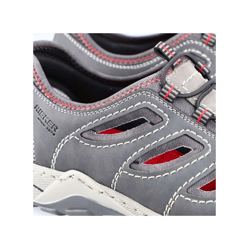 detail Pánské sandály Rieker 08065-46 šedá