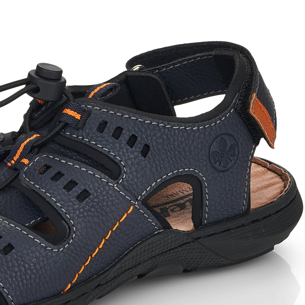 detail Pánské sandály Rieker 22021-14 modrá