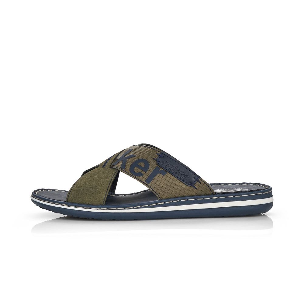 detail Pánské nazouváky Rieker 21098-54 zelená