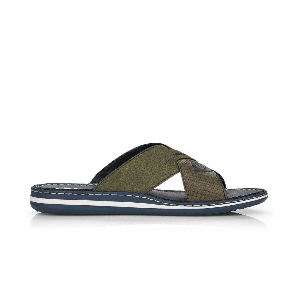 detail Pánské nazouváky Rieker 21098-54 zelená