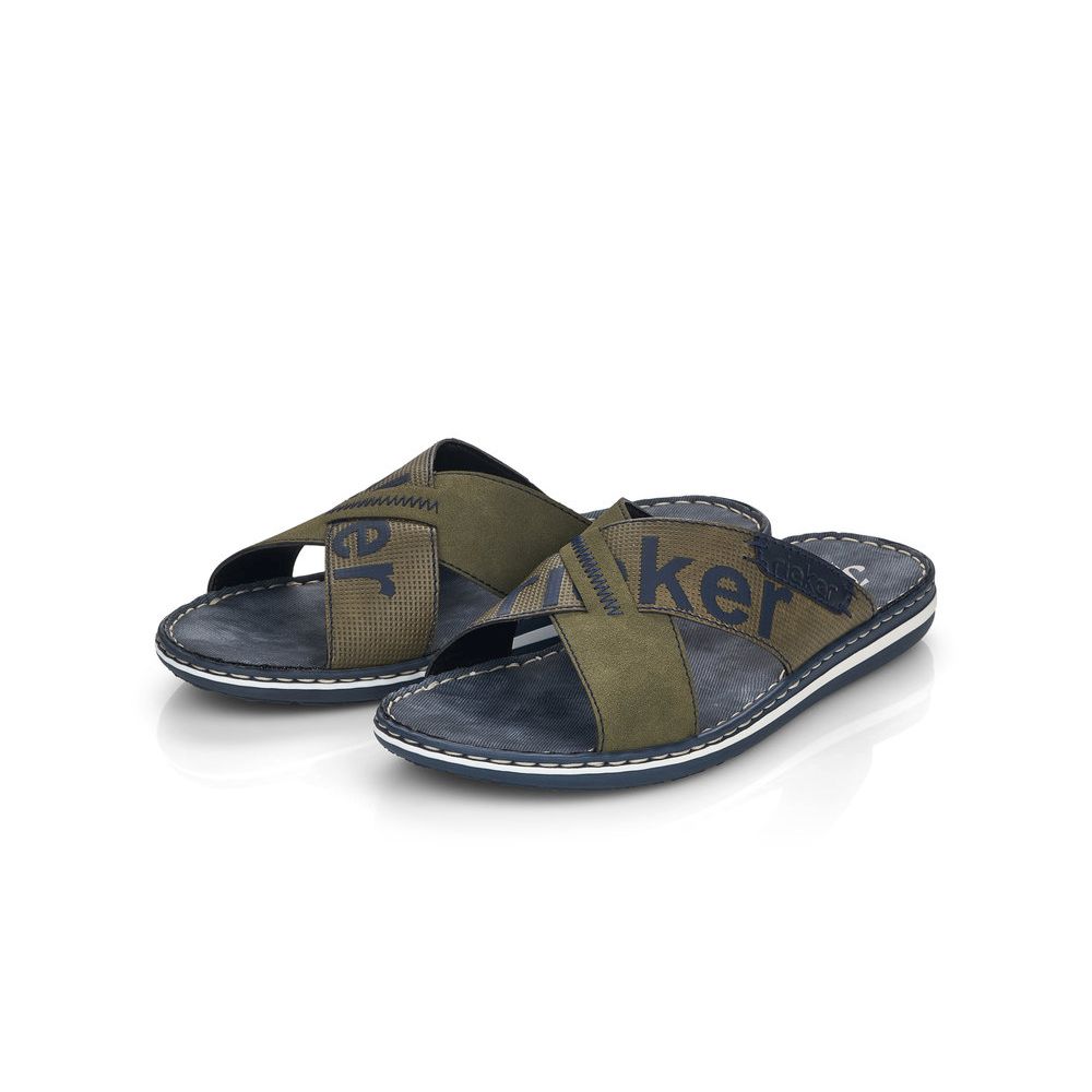 detail Pánské nazouváky Rieker 21098-54 zelená