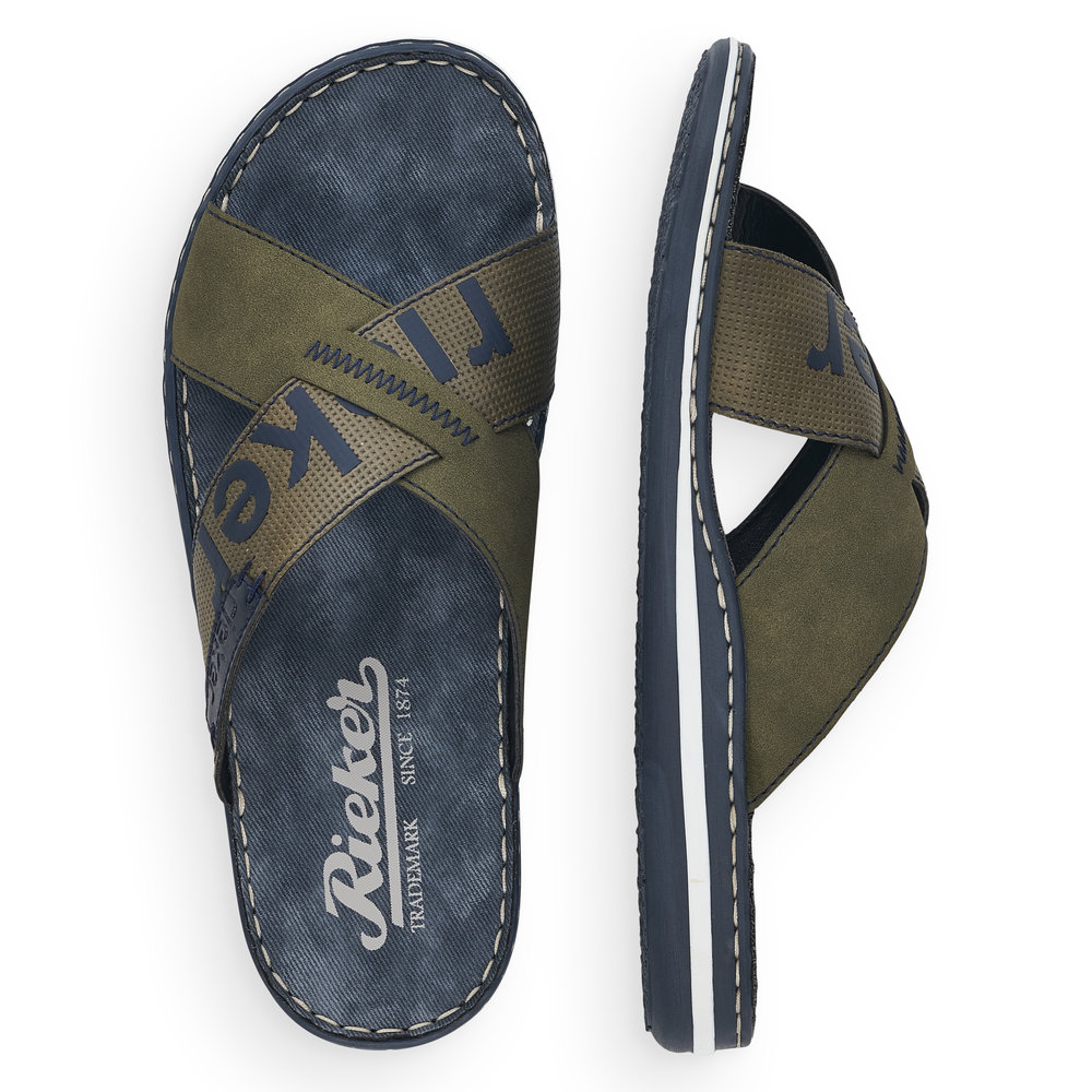 detail Pánské nazouváky Rieker 21098-54 zelená