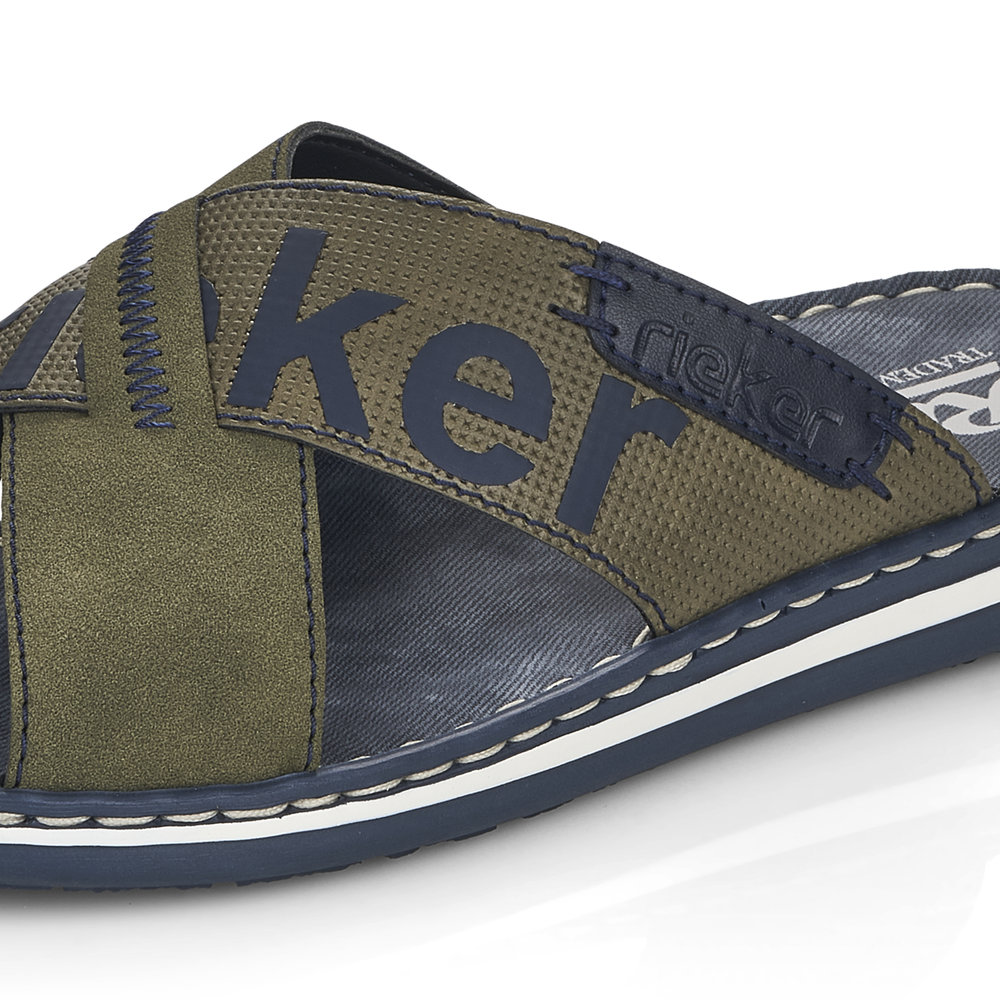 detail Pánské nazouváky Rieker 21098-54 zelená