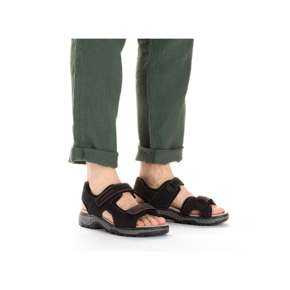 detail Pánské sandály Rieker 21760-00 černá