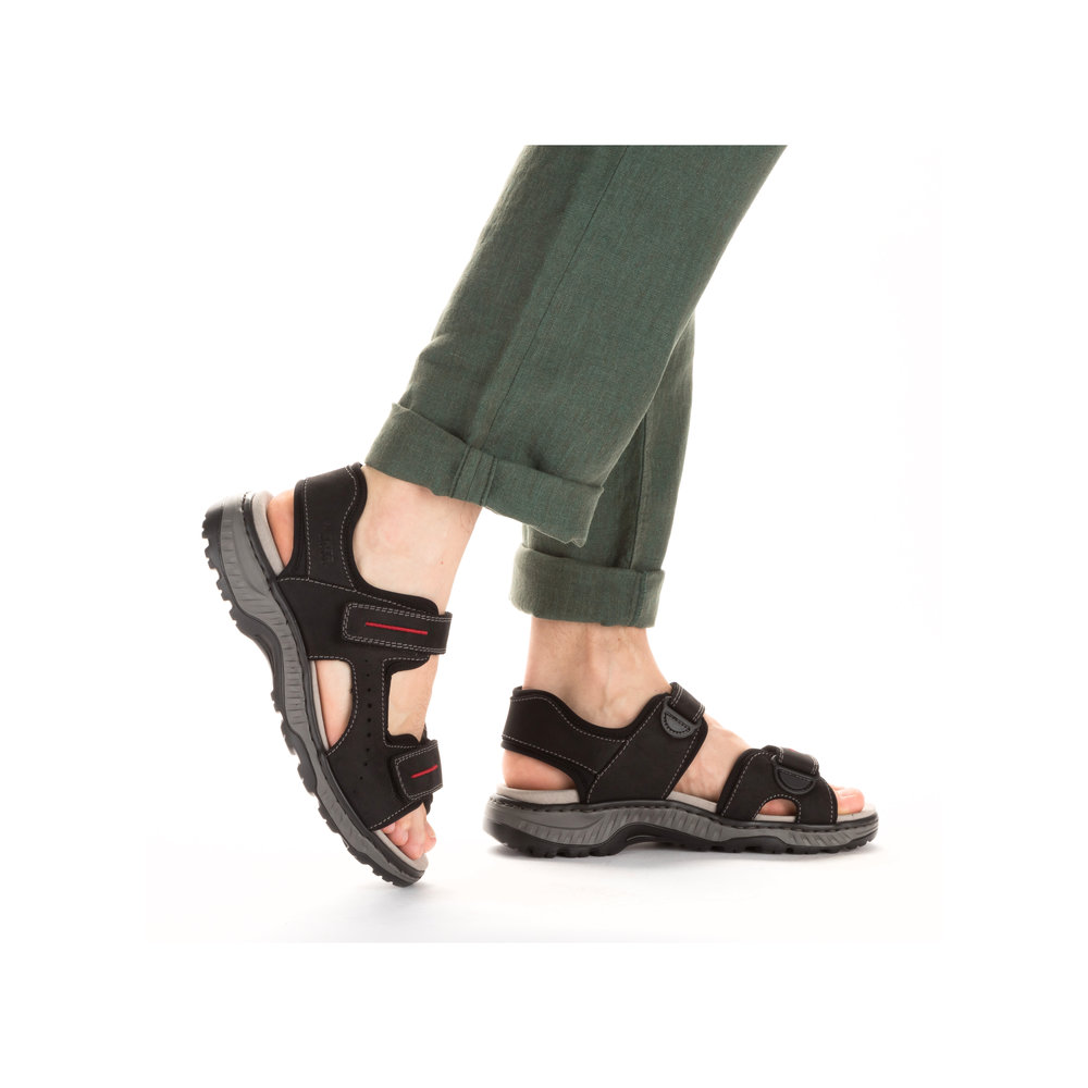 detail Pánské sandály Rieker 21760-00 černá