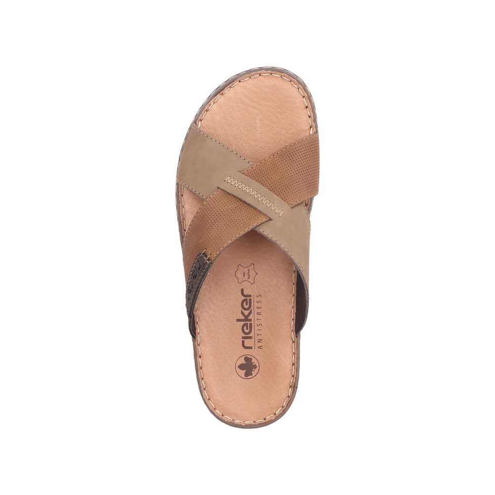 detail Pánské pantofle Rieker 21088-25 hnědá