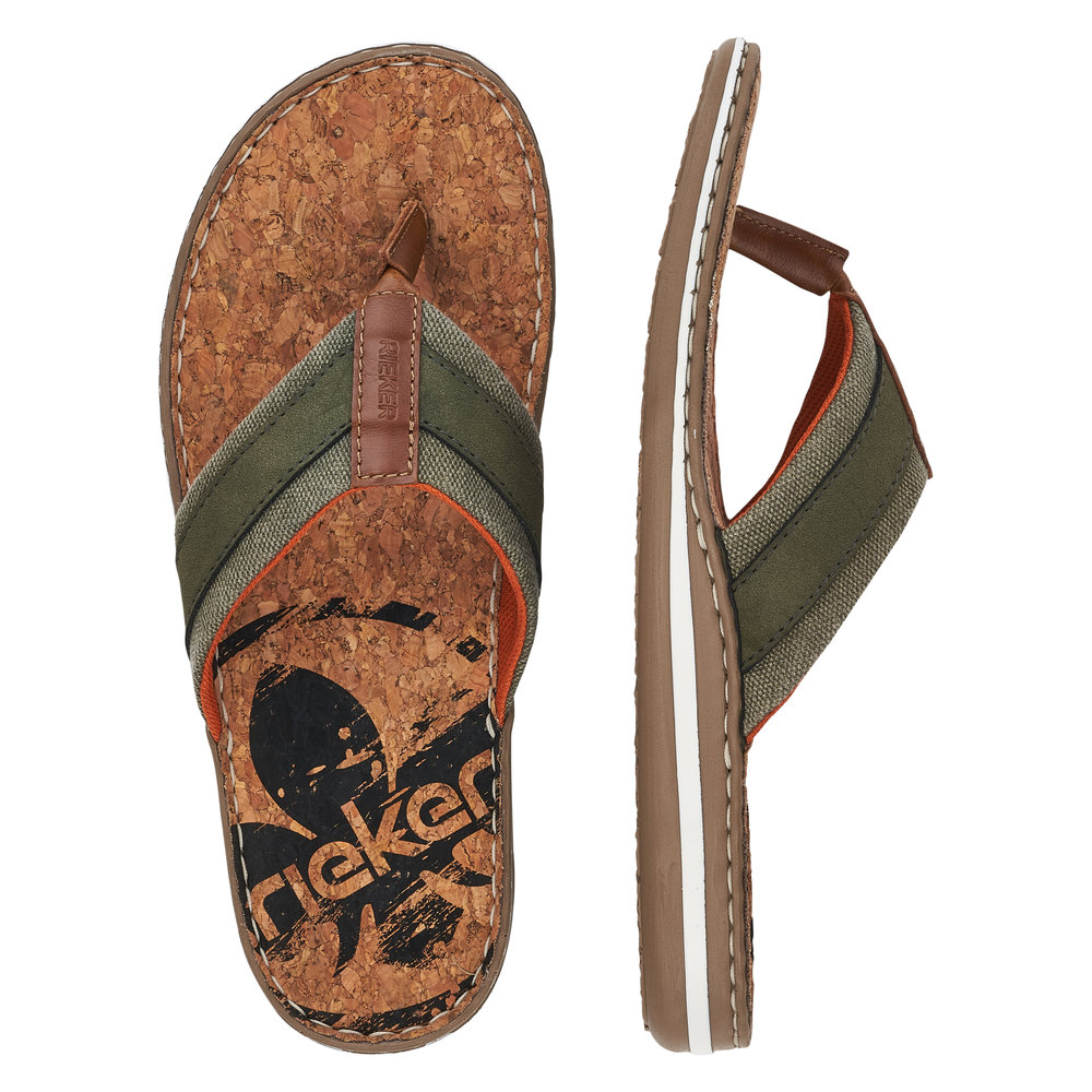 detail Pánské žabky Rieker 21095-54 zelená