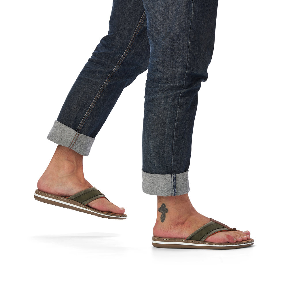 detail Pánské žabky Rieker 21095-54 zelená