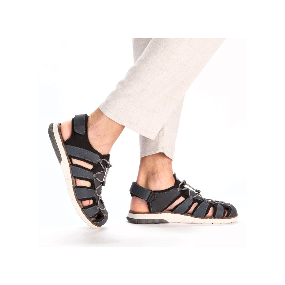 detail Pánské sandály Rieker 25246-14 modrá