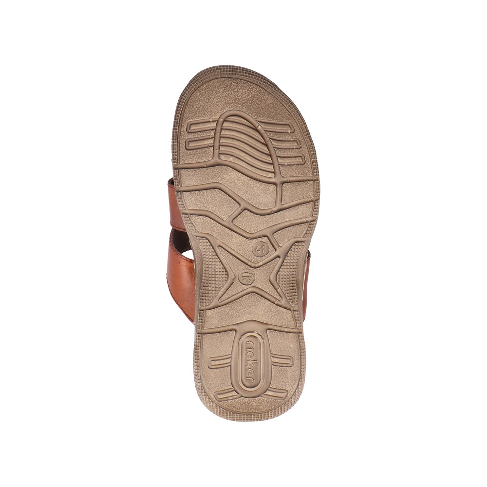 detail Pánské kožené nazouváky Rieker 21473-24 hnědá