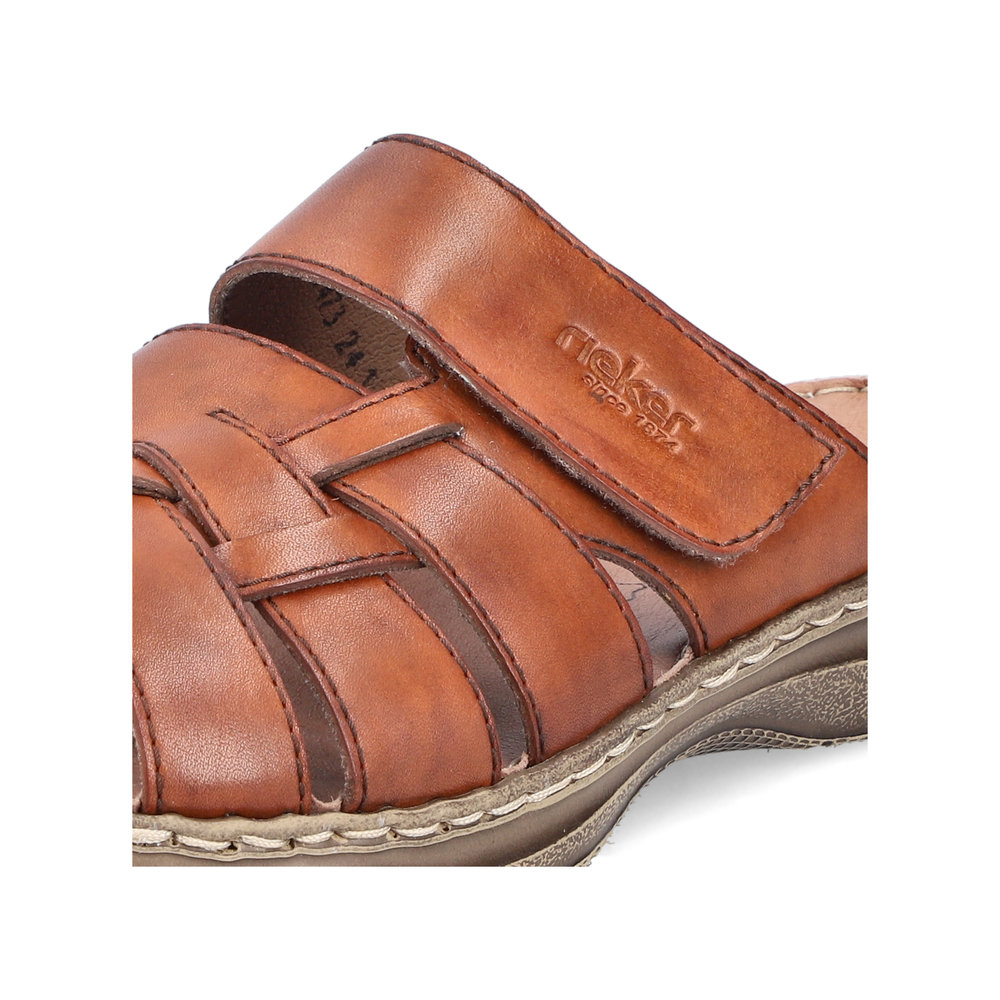 detail Pánské kožené nazouváky Rieker 21473-24 hnědá