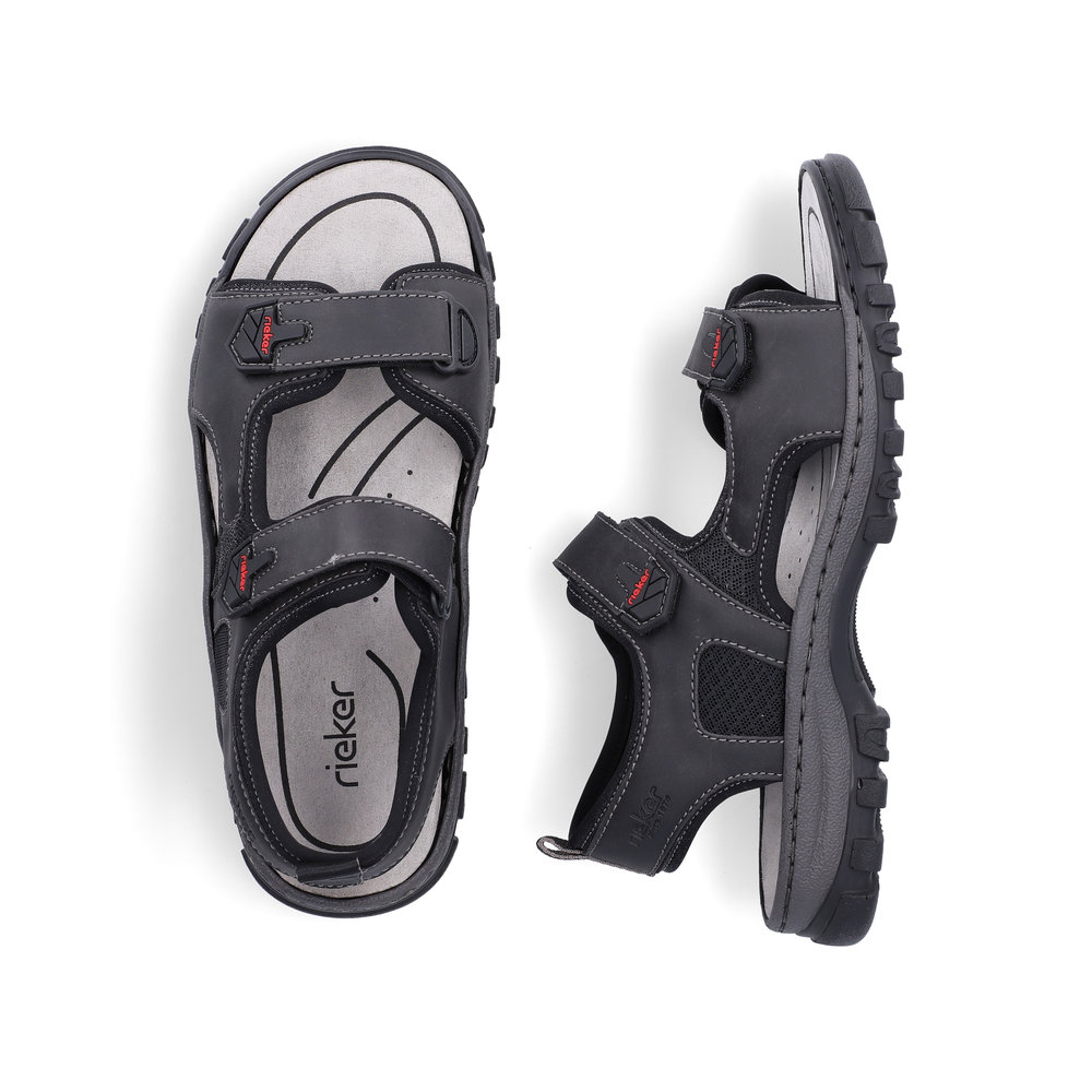 detail Pánské sandály Rieker 25055-00 černá
