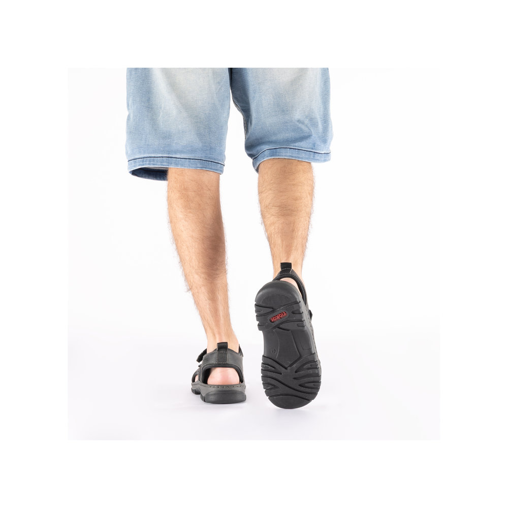 detail Pánské sandály Rieker 25055-00 černá