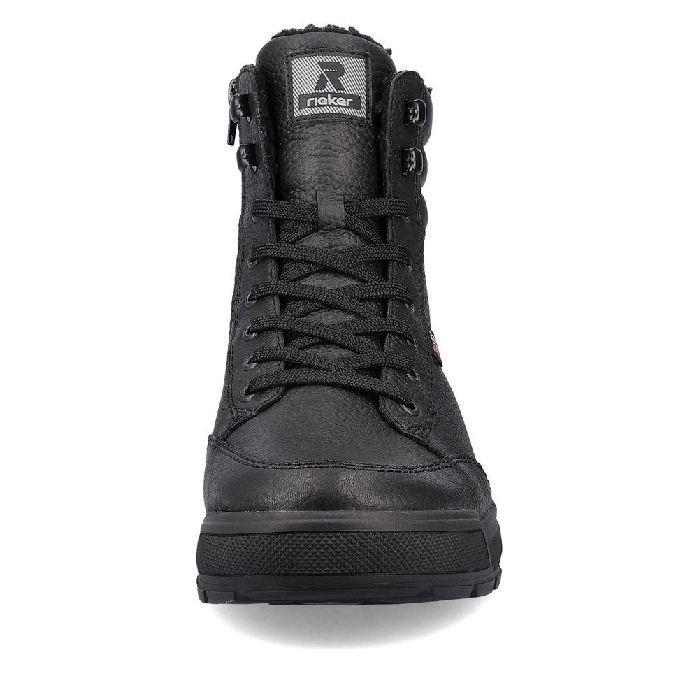 detail Pánská kožená kotníková obuv Rieker Revolution U0071-01 černá