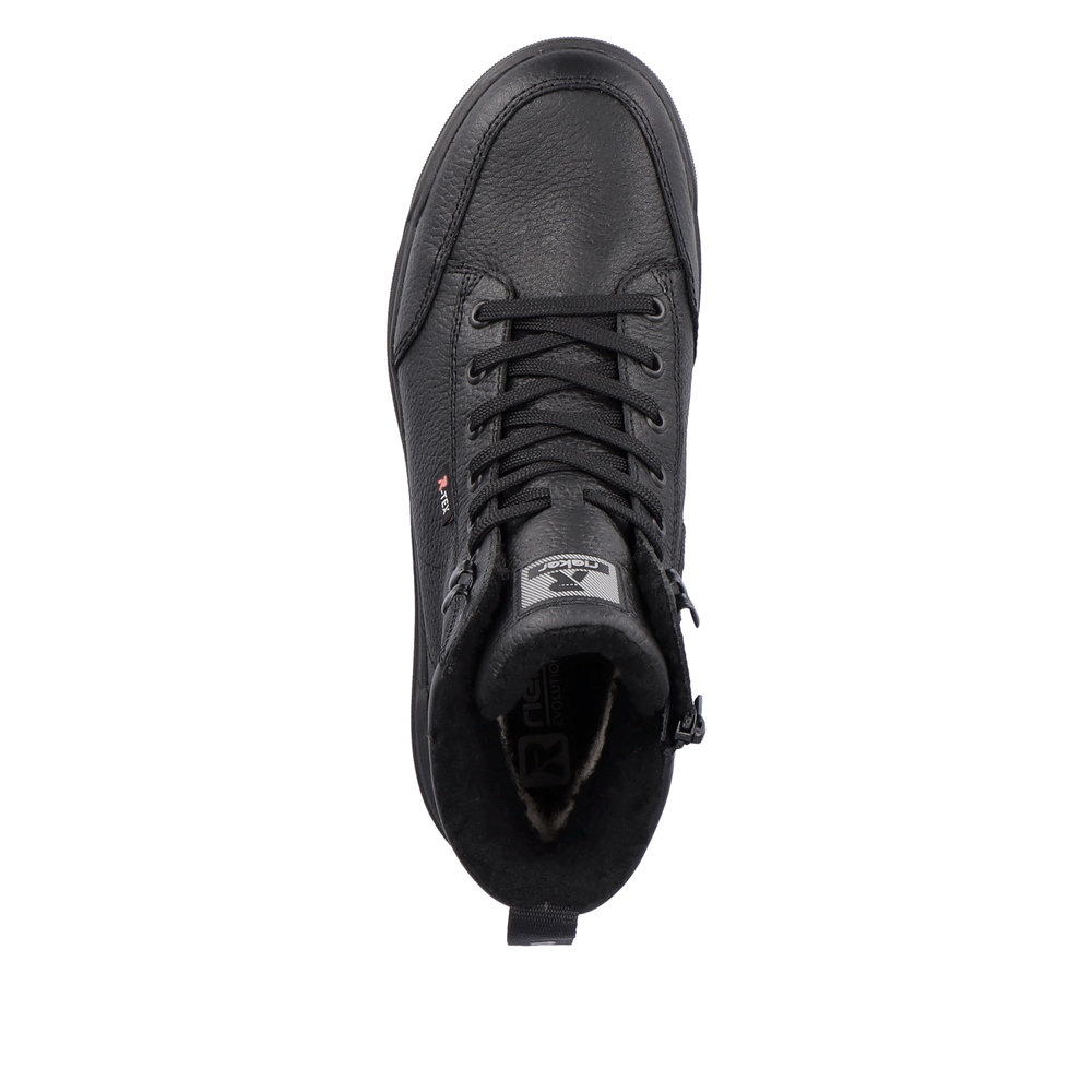 detail Pánská kožená kotníková obuv Rieker Revolution U0071-01 černá