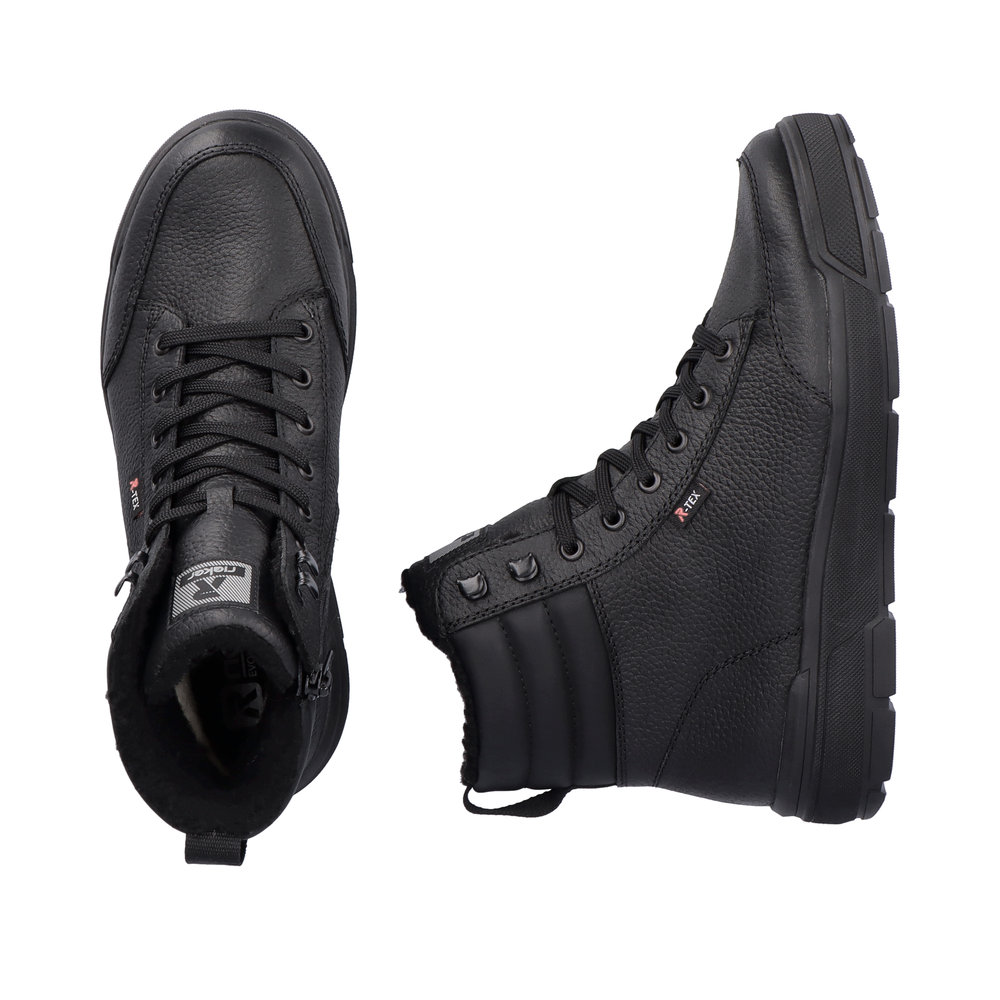 detail Pánská kožená kotníková obuv Rieker Revolution U0071-01 černá