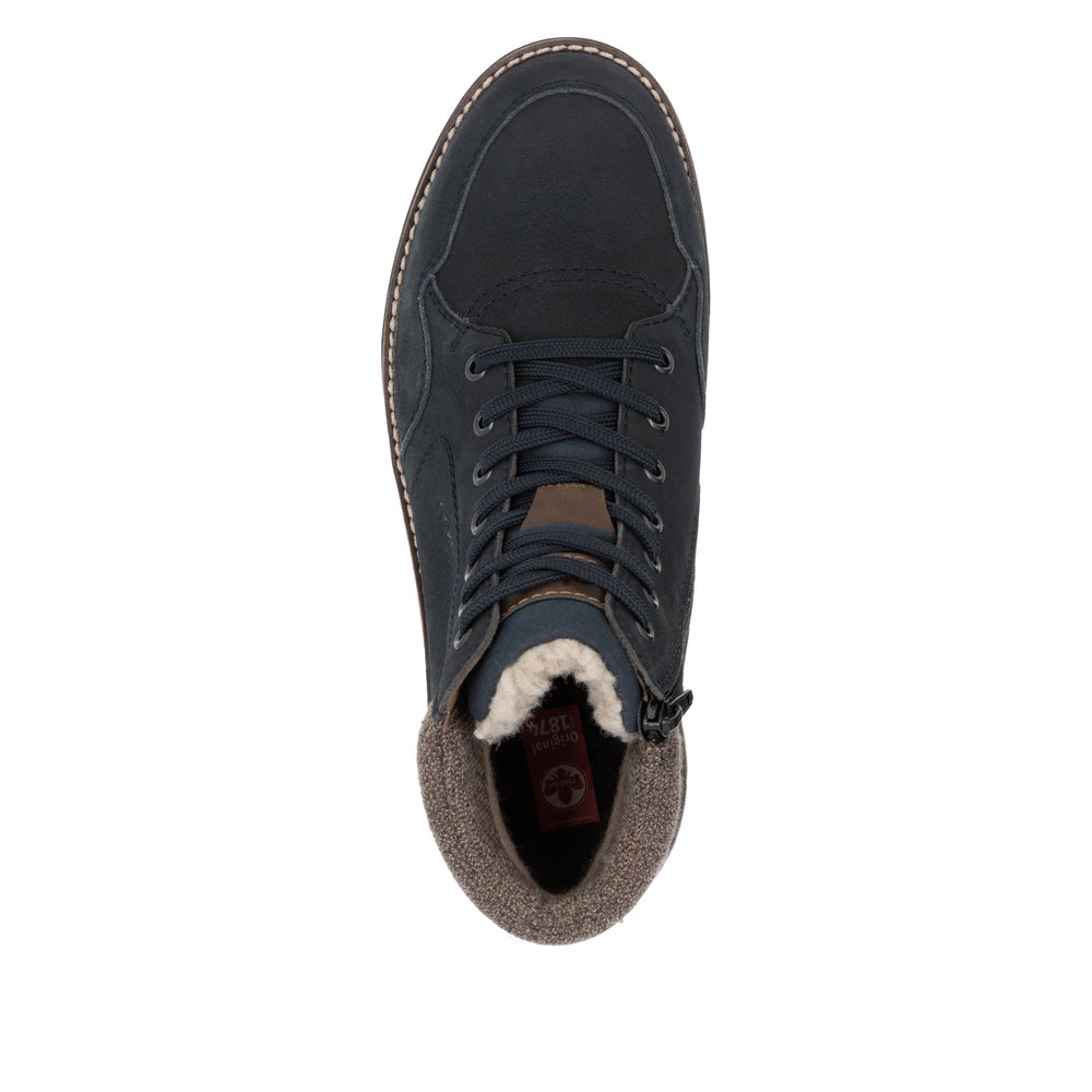 detail Pánská kotníková obuv Rieker 32344-14 modrá