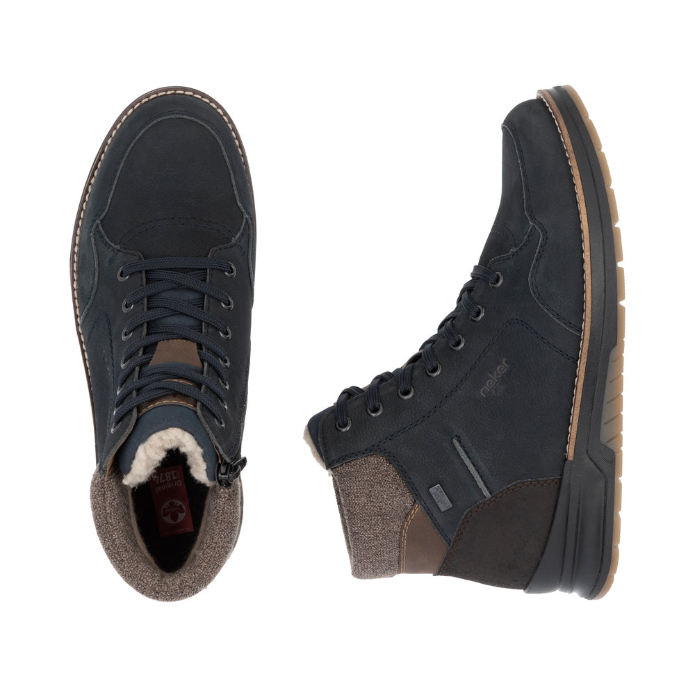 detail Pánská kotníková obuv Rieker 32344-14 modrá