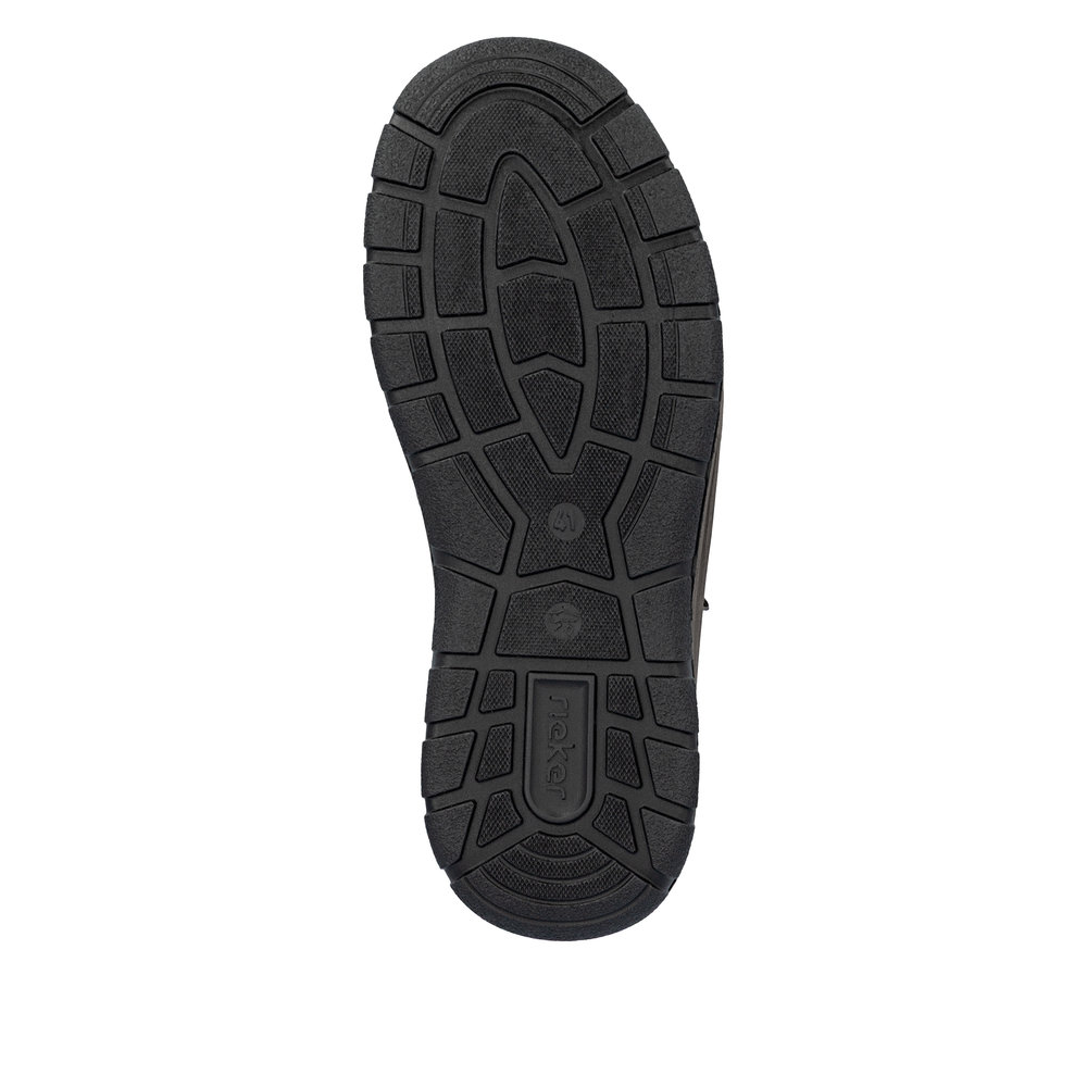 detail Pánská kožená kotníková obuv Rieker 03657-25 hnědá