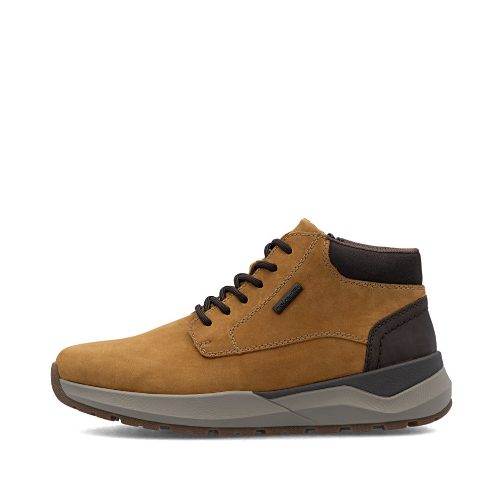 detail Pánská kožená kotníková obuv Rieker 06001-68 žlutá