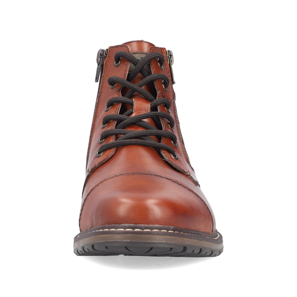 detail Pánská kožená kotníková obuv Rieker 13704-24 hnědá