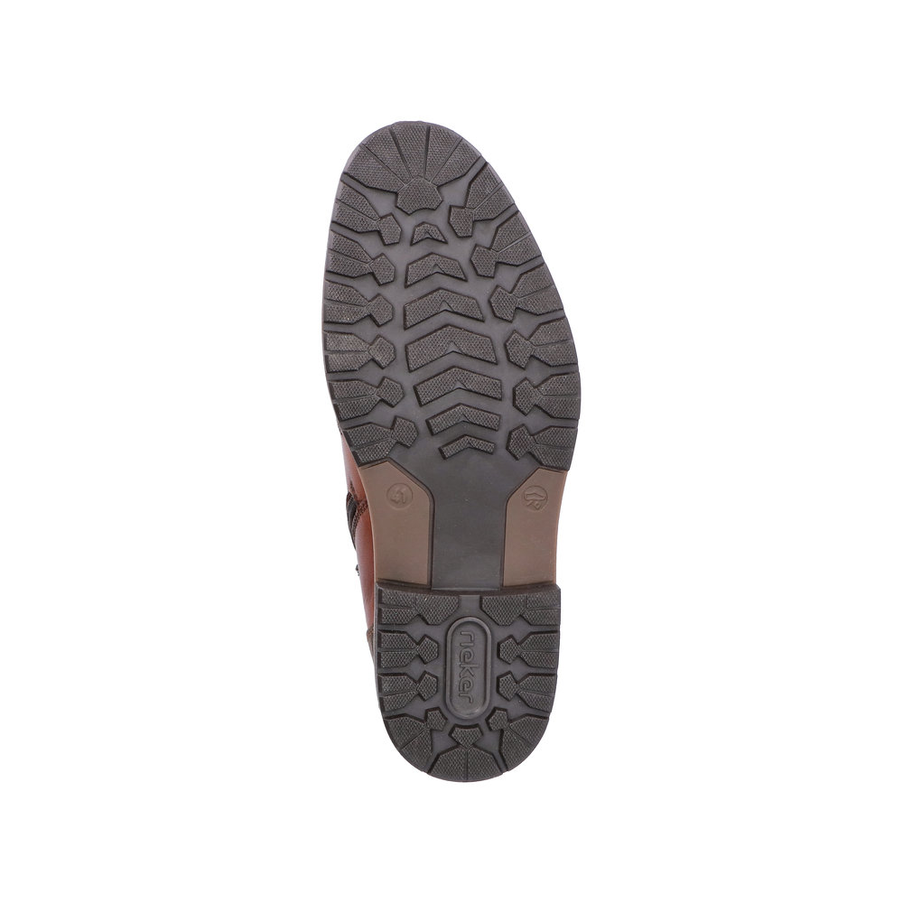 detail Pánská kožená kotníková obuv Rieker 13704-24 hnědá