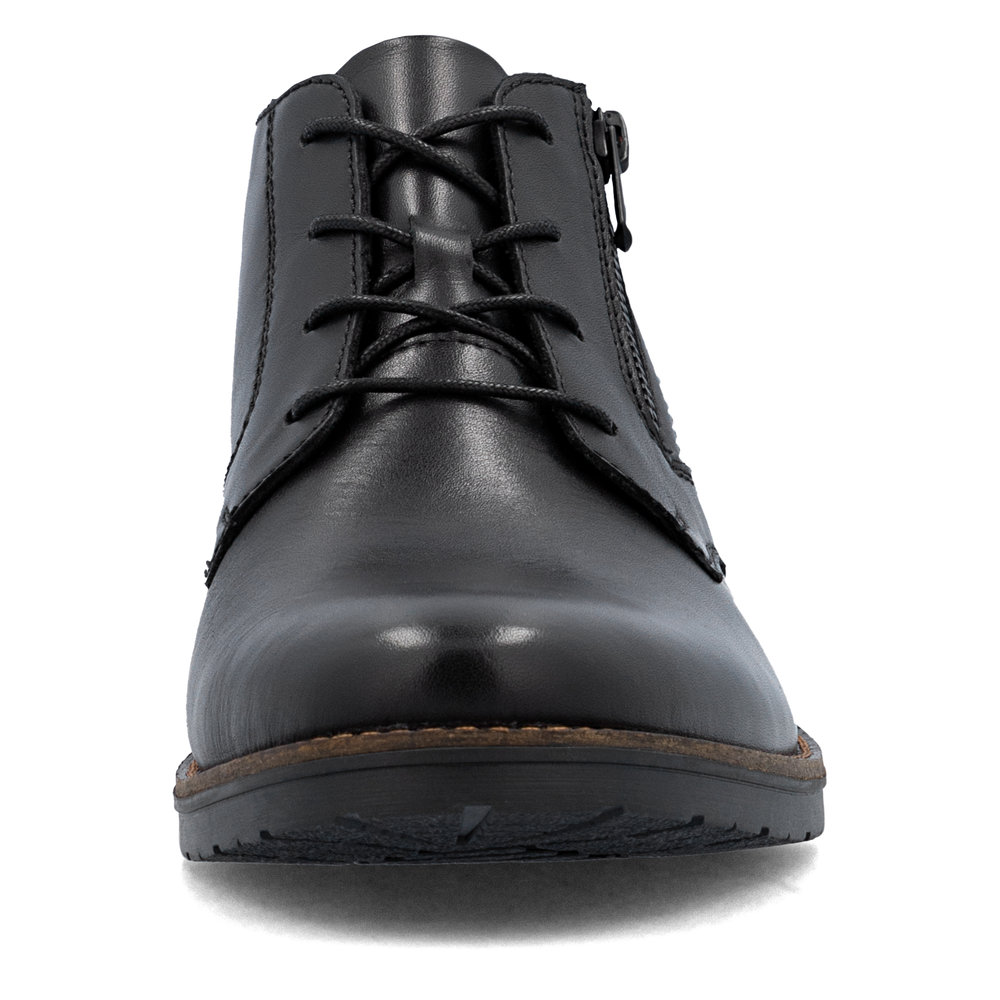 detail Pánská kožená kotníková obuv Rieker 14609-00 černá