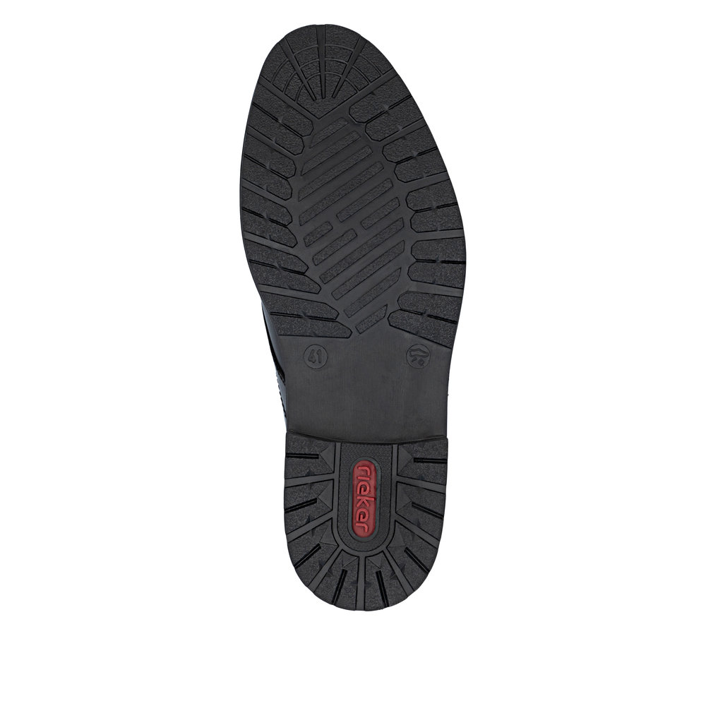 detail Pánská kožená kotníková obuv Rieker 14609-00 černá