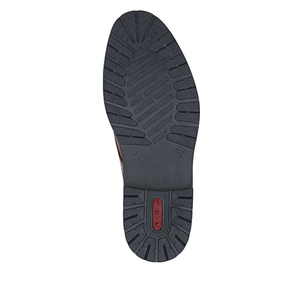 detail Pánská kožená kotníková obuv Rieker 14609-24 hnědá