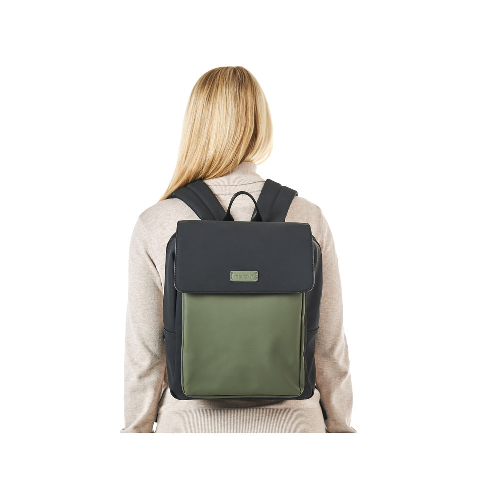 detail Dámský batoh Rieker H1649-54 černá-zelená