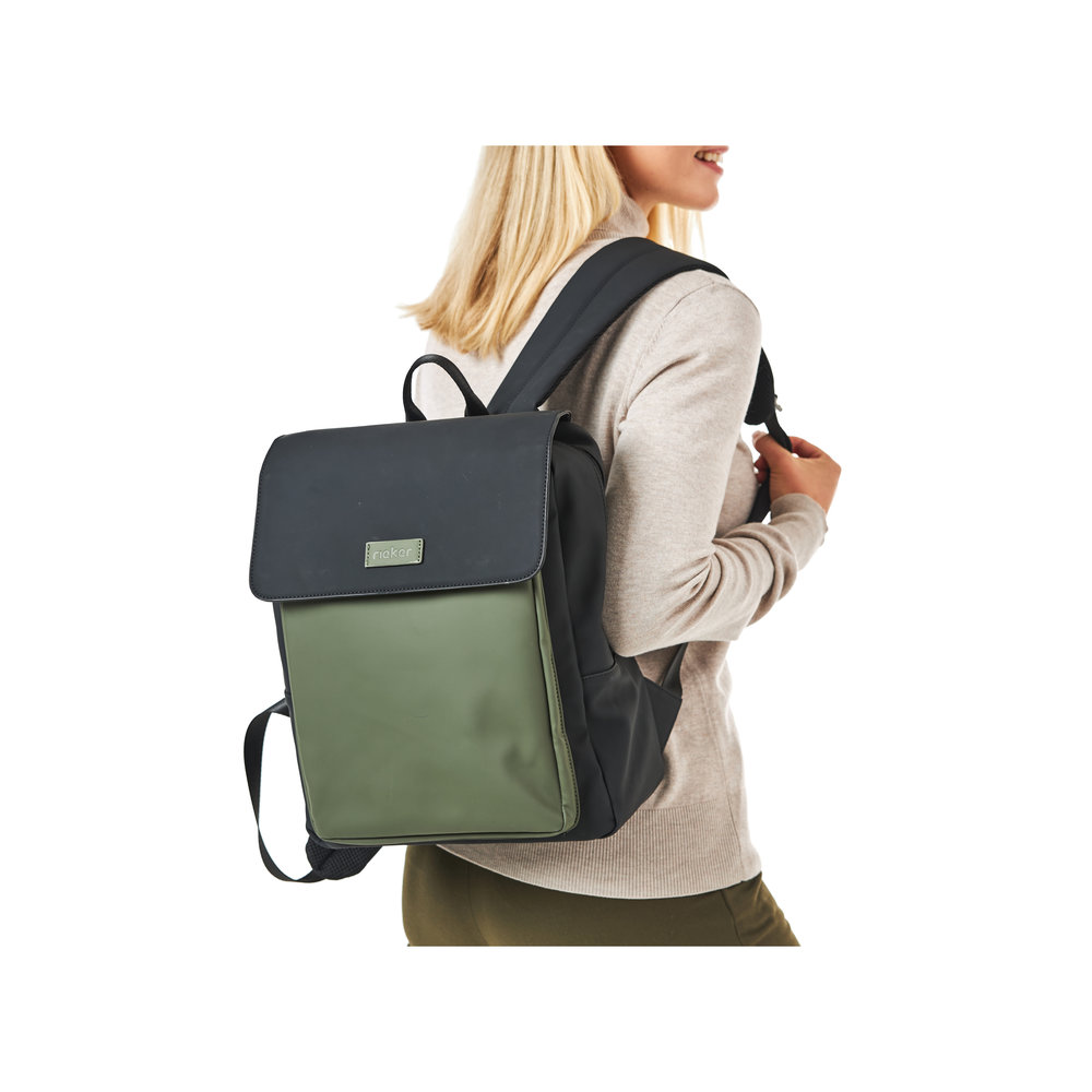 detail Dámský batoh Rieker H1649-54 černá-zelená