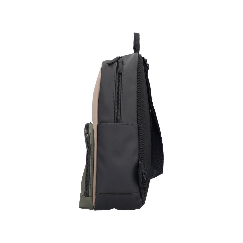 detail Dámský batoh Rieker H1655-90 černá-zelená-béžová