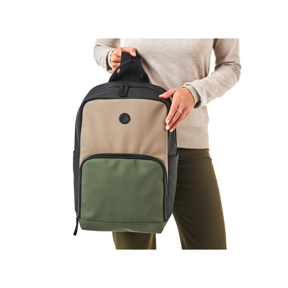 detail Dámský batoh Rieker H1655-90 černá-zelená-béžová