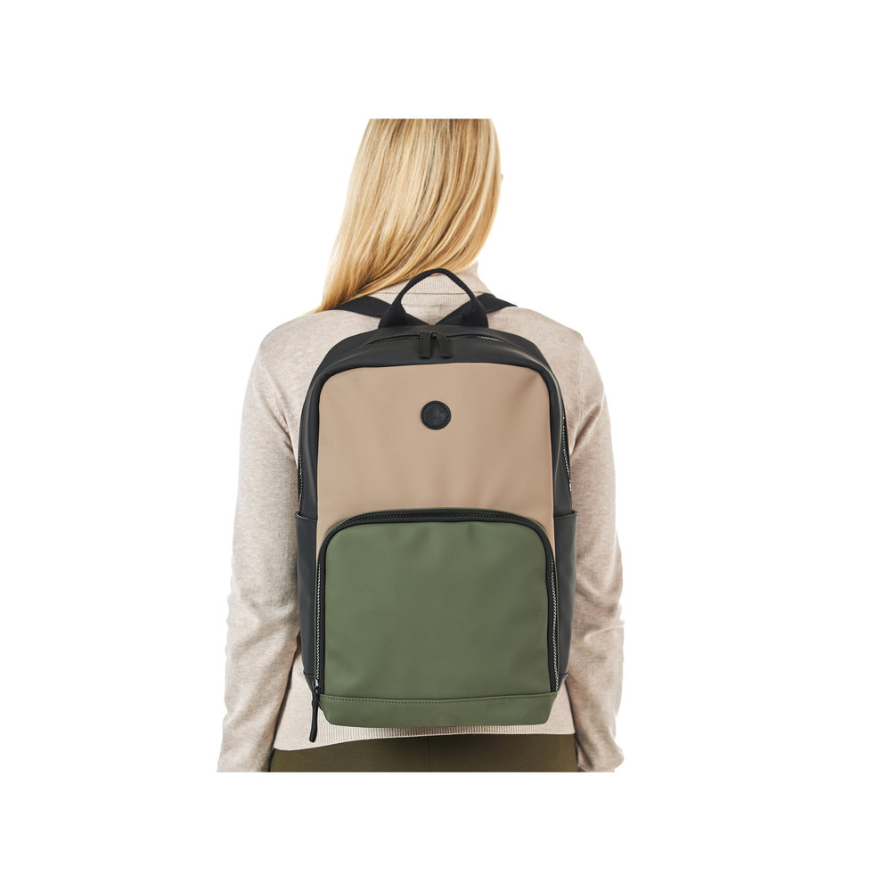 detail Dámský batoh Rieker H1655-90 černá-zelená-béžová