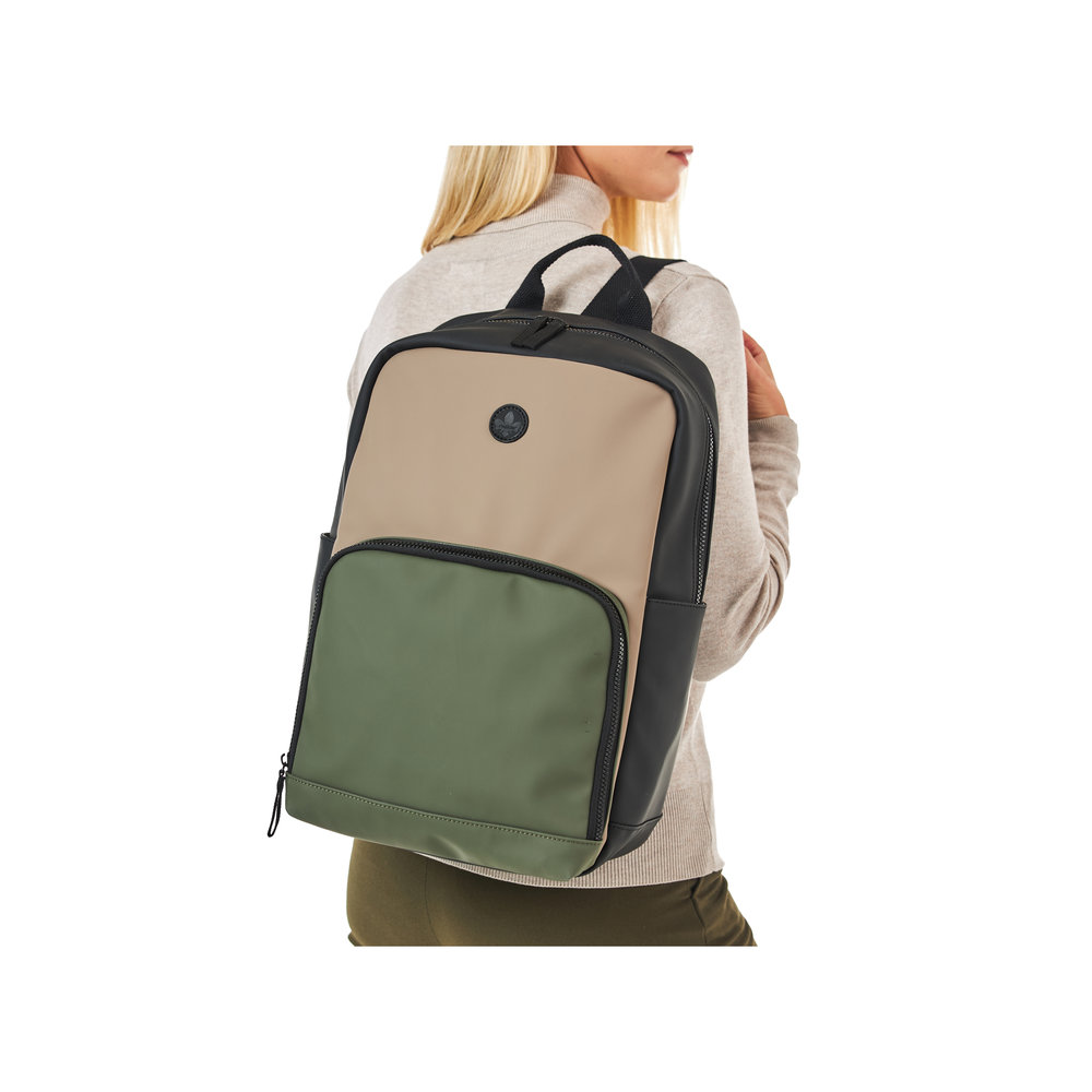 detail Dámský batoh Rieker H1655-90 černá-zelená-béžová