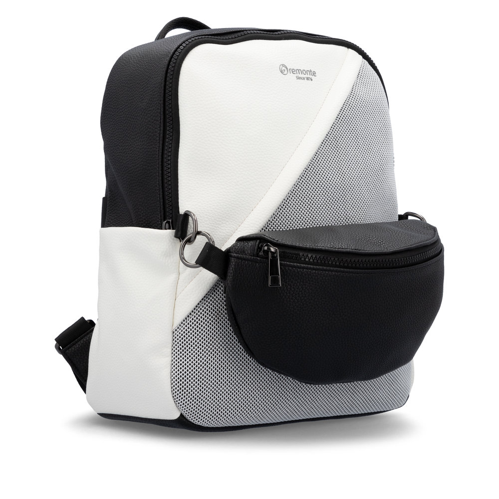 detail Dámský batoh Remonte Q0533-01 černá, bílá, šedá