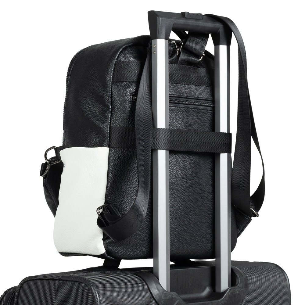 detail Dámský batoh Remonte Q0533-01 černá, bílá, šedá