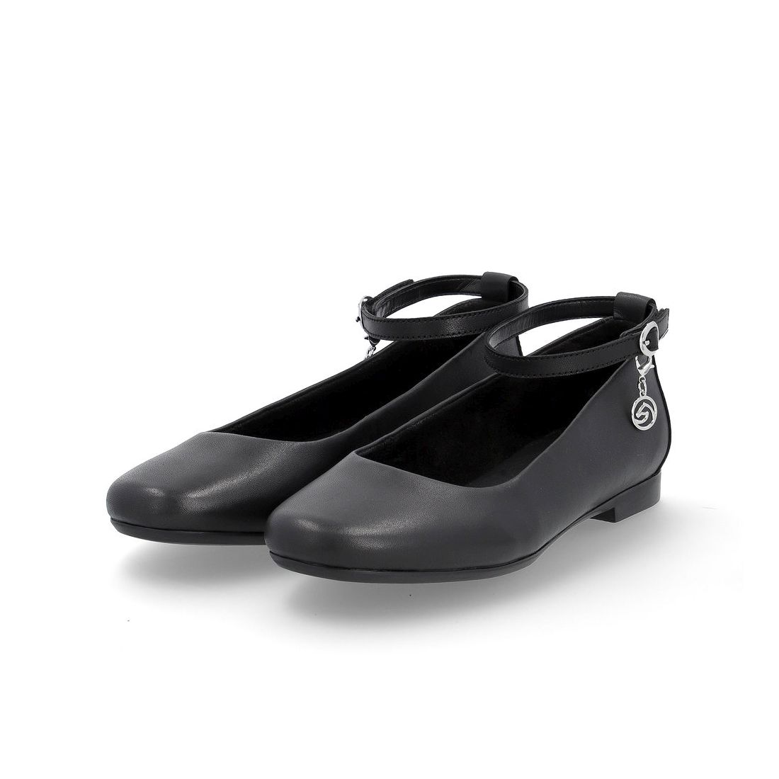 detail Dámské kožené baleríny Remonte D0K03-00 černá