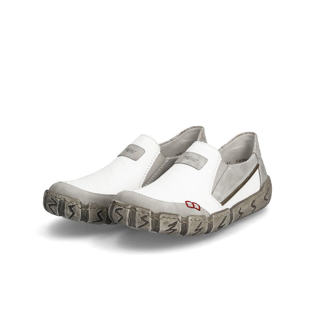 detail Dámské mokasíny Rieker L0359-80 bílá