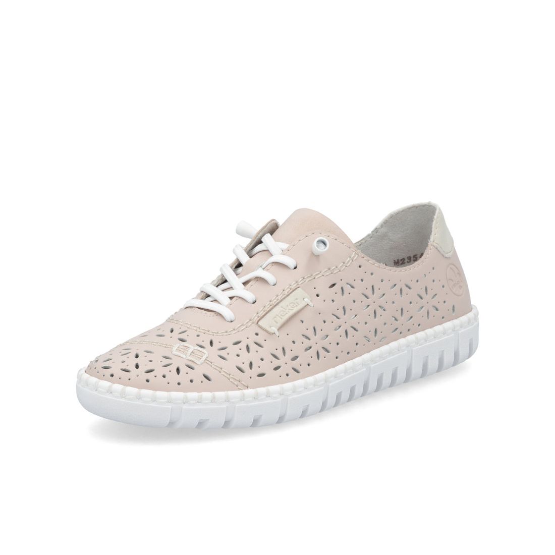 detail Dámské kožené tenisky Rieker M2354-31 růžová
